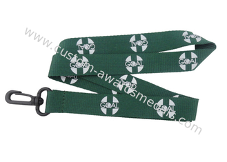 Goal Silk Screen, Heat Transfer Printing, Woven Promotional Lanyards With Plastic Hook