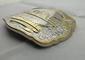 Customized 3D Zinc Alloy Belt Buckle with Double Tones Plating for Sport Meeting, Souvenir Gift