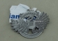Soft Enamel Die Casting Medals For Running , Brass Awards Medal With Sublimation Ribbon