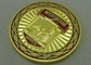 Zinc Alloy Metal 3D Coin Gold Military Challenge Coin , Soft Enamel Souvenir Coin