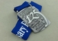 Zinc Alloy Die Casting Medals 3D Awards Sport Medals , Running Marathon Ribbon Enamel Medals