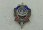 Hard Enamel Army Badges , Die Struck Zinc Alloy 3D Police Badge With Transparent Military